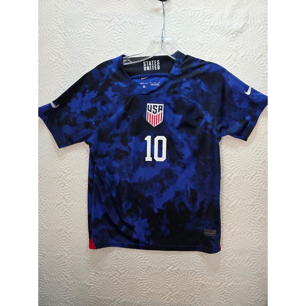 Nike USMNT 2022 World Cup Away Youth Jersey 4T-5T Blue Pulisic 10 Soccer Kit